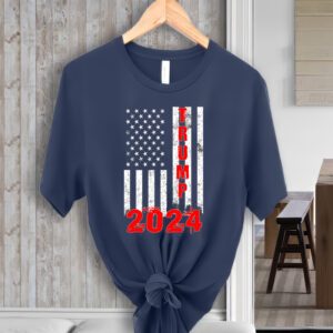 American Flag Design Trump 2024 T-ShirtS