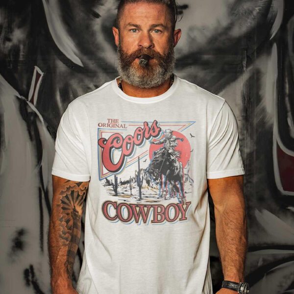 Coors Original Cowboy t-Shirt, Coors Western Shirt, Rodeo Shirt, Original Coors Shirt, Gifts for him, Beer Lover Shirt, Gifts for her, Cowgirl