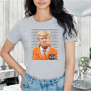 Donald Trump Mug Shot 2024 Orange Jail Suit T-Shirt