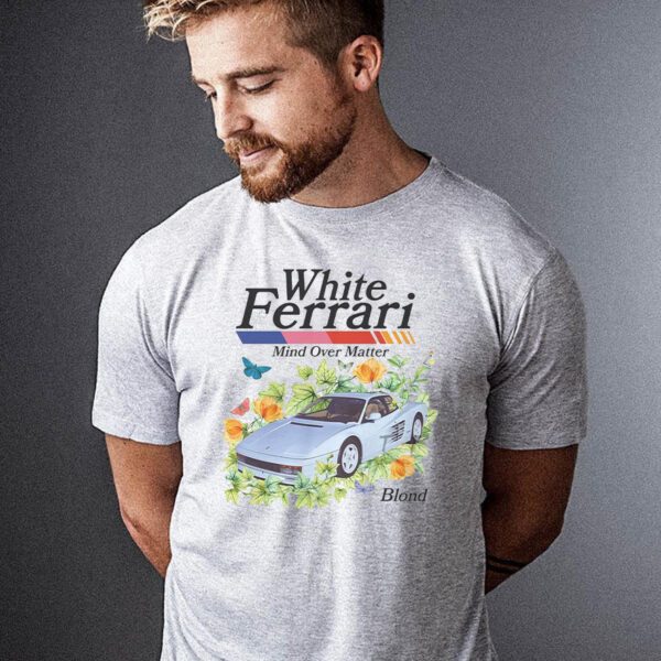 Frank Ocean BLOND WHITE FERRAR Plants Short Sleeve Shirt blond album music gift vintage style tee Blonded Trends Original Design