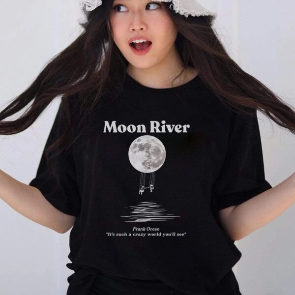 Frank Ocean MOON RIVER Short Sleeve T Shirt Blond shirt Gift Vintage look