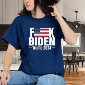 Fuck Biden American Flag Trump 2024 T-ShirtS