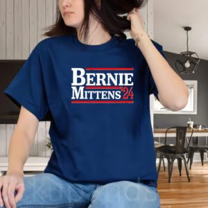 Funny Vote Bernie & Mittens 2024 Logo T-ShirtS