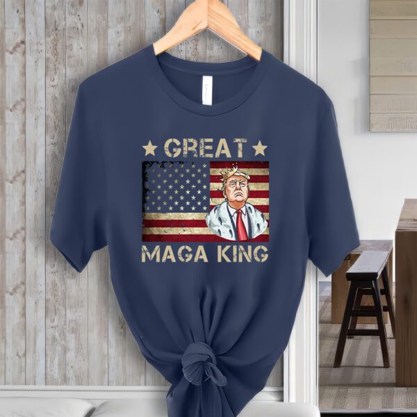 Great Maga King Trump USA Flag Shirt