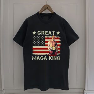 Great Maga King Trump USA Flag T-Shirt