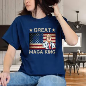 Great Maga King Trump USA Flag T-Shirt