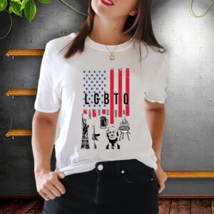 LGBTQ Donald Trump American Flag T-ShirtS