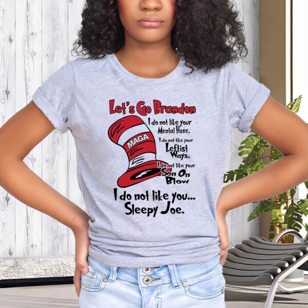 Lets Go Brandon Cat In The Hat Funny Maga T-Shirts