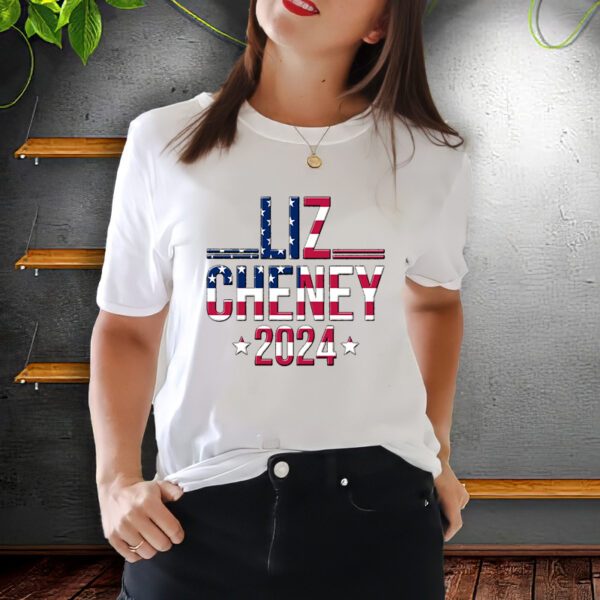 Liz Cheney 2024 American Flag T-Shirt