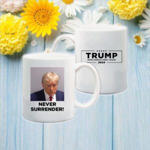 MAGA 47 Trump Never Surrender Coffee Mug 1