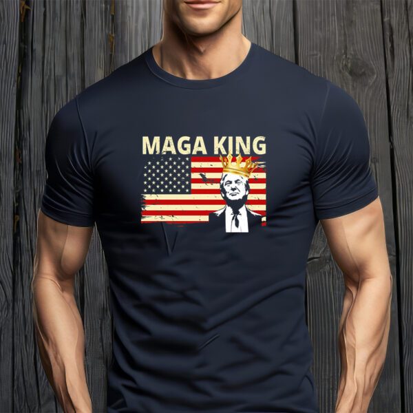 MAGA King Donald Trump Usa Flag T-Shirt