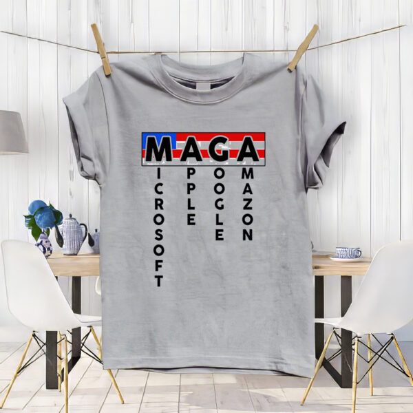 MAGA Microsoft Apple Google Amazon T-Shirt