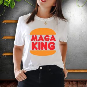 Maga King Burger Spoof Logo T-Shirt