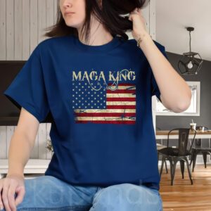 Maga King United States Vintage Flag Shirt