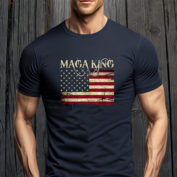 Maga King United States Vintage Flag T-Shirt