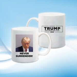 Never Surrender Black Coffee Mug 3