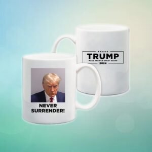 Never Surrender White Coffee Mug 11oz 5