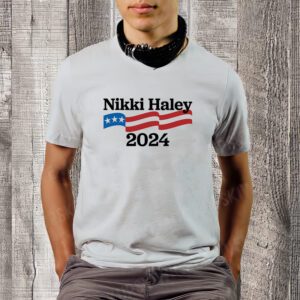 Nikki Haley 2024 For President Flag Logo T-Shirt