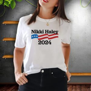 Nikki Haley 2024 For President Flag Logo T-ShirtS