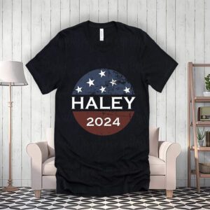 Nikki Haley 2024 Vintage President Distressed Usa Flag Button Unisex Shirt, Nikki Haley Shirt, Nikki Haley 2024 Shirt, Nikki Haley Gifts