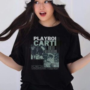 Playboi Carti Y2k Aesthetic T-Shirt Vintage 90s Inspired Graphic Rap Shirt Oversized Retro Bootleg Tee Carti Tee