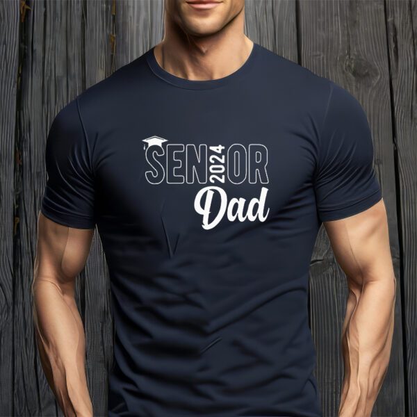 Proud Senior Dad 2024 Senior 2024 Dad Class Of 2024 Father T-Shirt