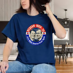 Reagan Bush 1980 Let's Make America Great Again Shirt