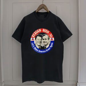 Reagan Bush 1980 Let's Make America Great Again T-Shirt