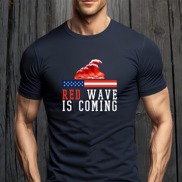 Red Wave Is Coming American Flag Conservative T-ShirtS