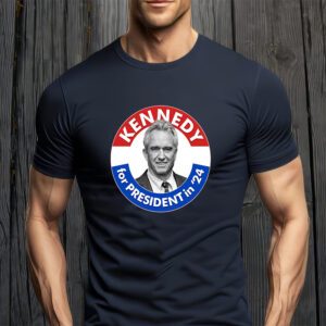 Robert F Kennedy Jr For President In 2024 Emblem Button T-Shirt