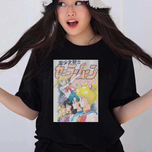 Sailor Moon Vintage T-Shirt , Anime T-Shirt, Anime Japanese T-Shirt, Harajuku Kawaii T- Shirt