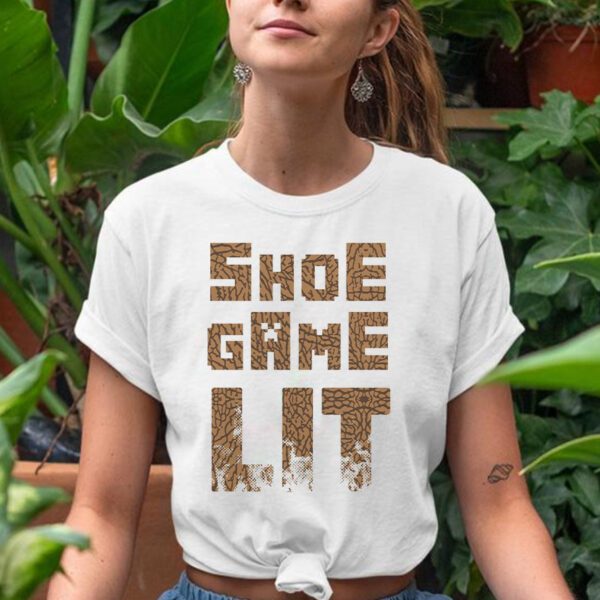 Shoe Game Lit Shirt Match Jordan 3 Palomino t-Shirts In Natural