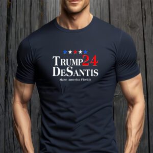 Trump DeSantis 2024 Make America Florida Election Logo T-Shirt