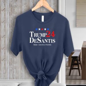 Trump DeSantis 2024 Make America Florida Election Logo T-ShirtS