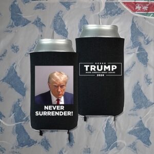 Trump Never Surrender Beverage Cooler Black