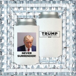 Trump Never Surrender Beverage Cooler White