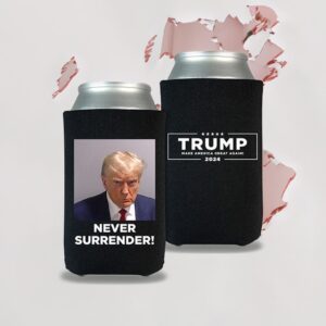 Trump Never Surrender Beverage Coolers Black