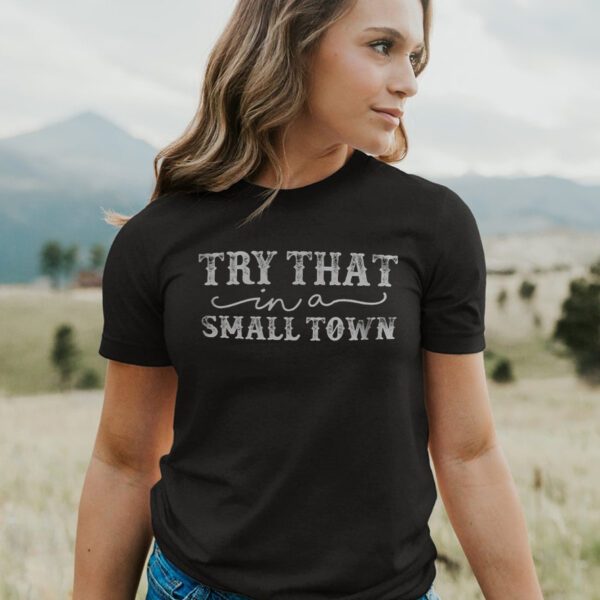 Try That In A Small Town I Stand With Adlean Shirts, American Flag Quote, Jason Aldean Shirt, Country Music