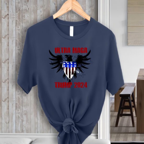 Ultra MAGA Eagle Grunge Splatter Trump 2024 Anti Biden T-Shirt