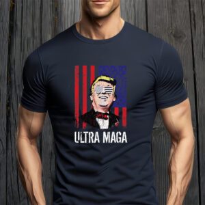 Ultra MAGA USA Flag Parody Trump 2024 Anti Biden T-Shirt