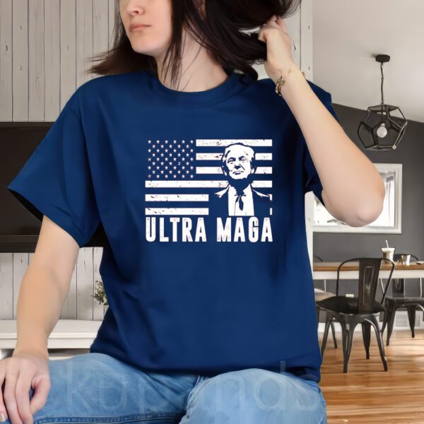 Ultra Maga Donald Trump Usa Flag Shirt