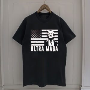 Ultra Maga Donald Trump Usa Flag T-Shirt