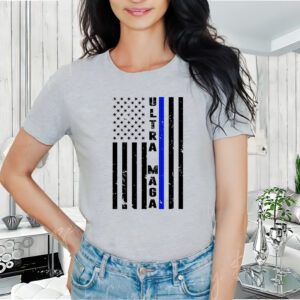 Ultra Maga Police Officer USA Flag T-Shirt