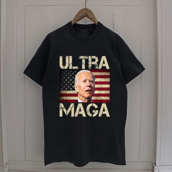 Ultra Maga Usa Flag Joe Biden Funny T-Shirt