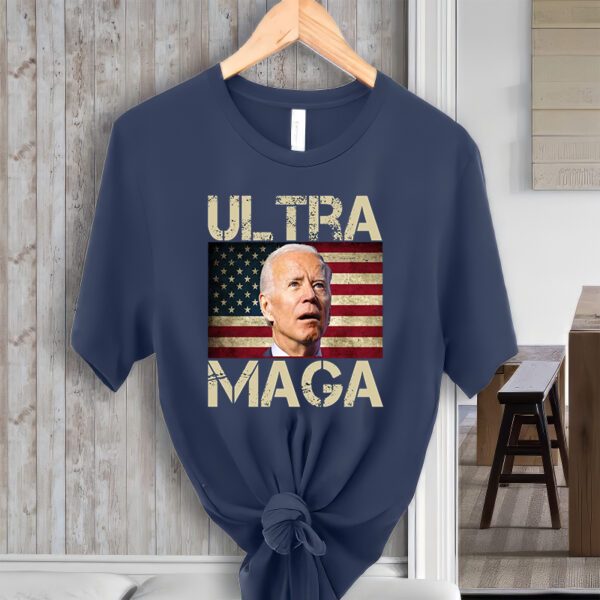 Ultra Maga Usa Flag Joe Biden Funny T-ShirtS