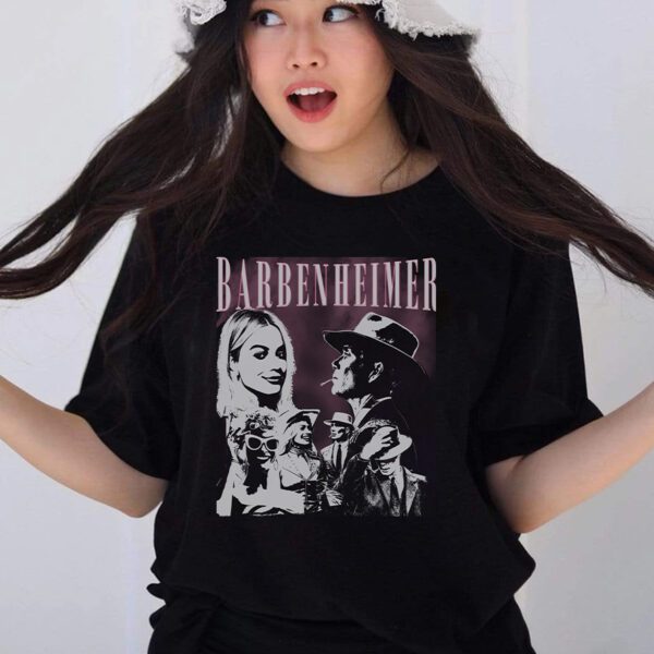 Vintage Barbenheimer T-Shirt Oppenheimer 90's Shirt Funny T-Shirt Oppenheimer Movie Barbenheimer Margot Robbie Shirt Cilian Murphy