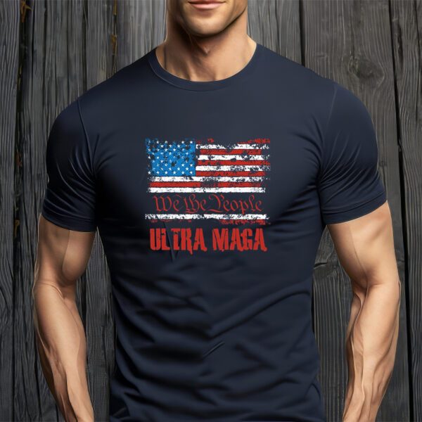 We The People Ultra MAGA King Vintage USA Flag Pride T-Shirt