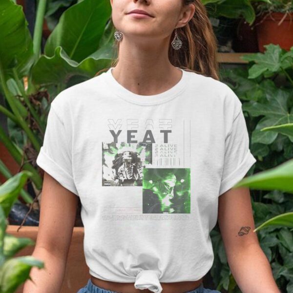 Yeat 90s Inspired T-Shirt Oversize Unisex Graphic Rap Tee Yeat Vintage Y2k Style Shirt Yeat Merch Music Gift