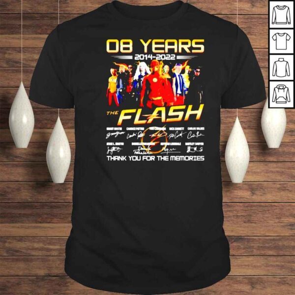 08 years of The Flash 2014 2022 thank you for the memories shirt