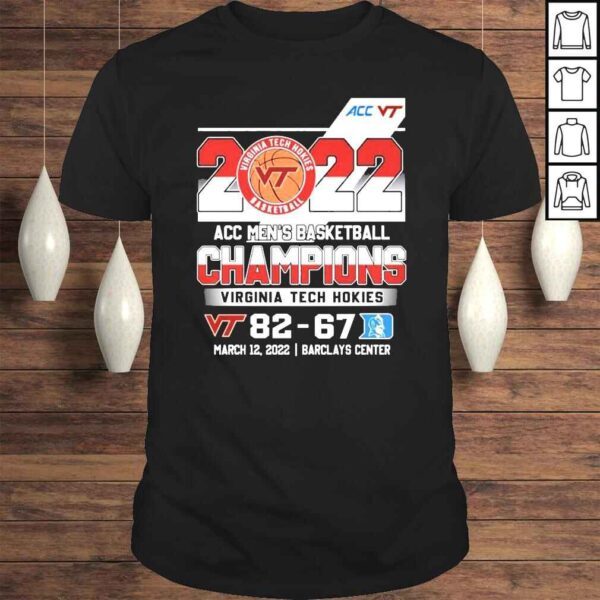 2022 ACC Mens Basketball Champions Virginia Tech Hokies Winner Shirt